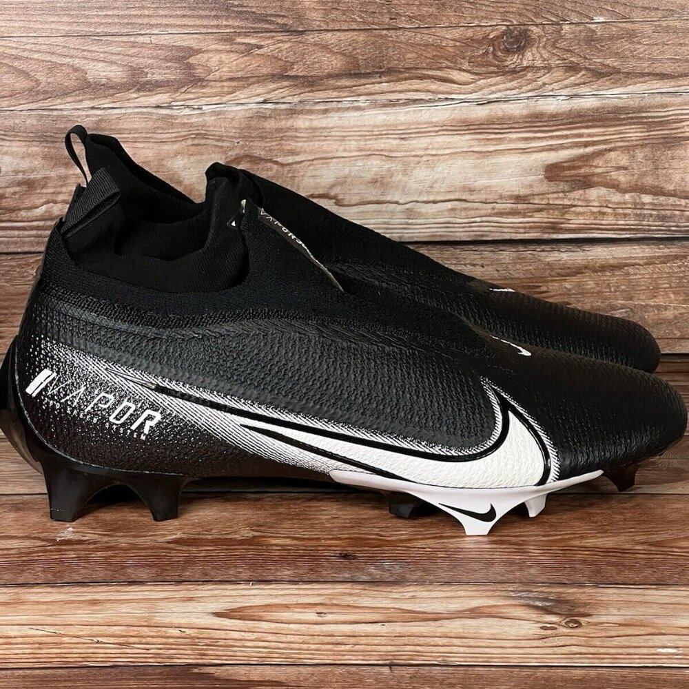 Nike Mens 12.5 Vapor Edge Elite 360 Flyknit Black Football Cleats CV6282 009 NEW